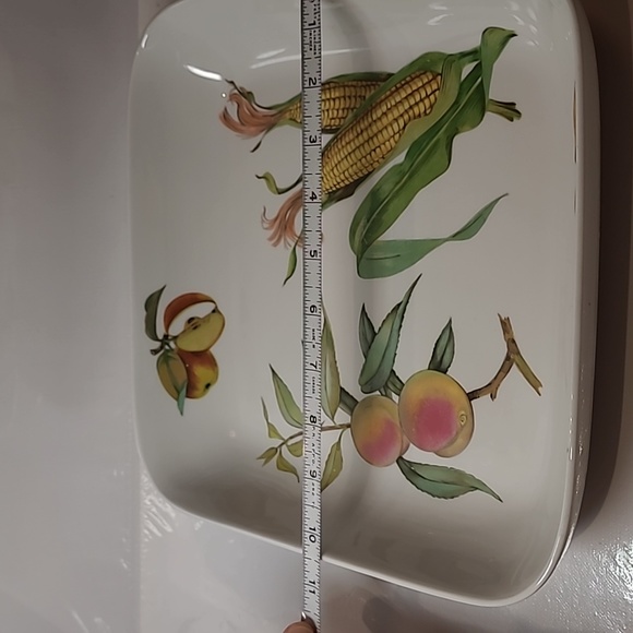 Vintage 1961 Royal worcester evesham 'M' compliments of the genius serving bowl - Picture 3 of 8